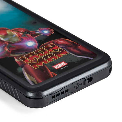 Marvel Iron Man Repulsor Blast Galaxy S24 Plus Waterproof Case